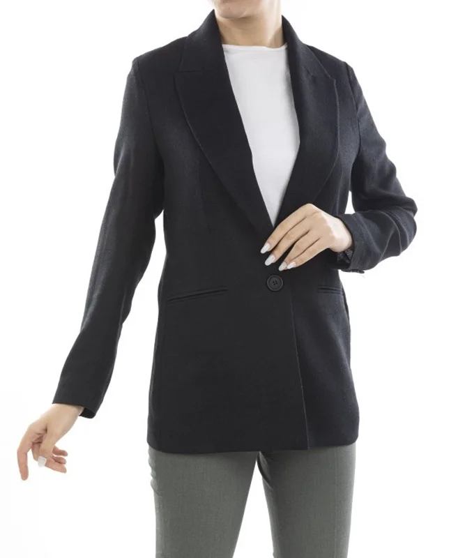 کت زنانه بلند قد 75 تک دکمه کد he20