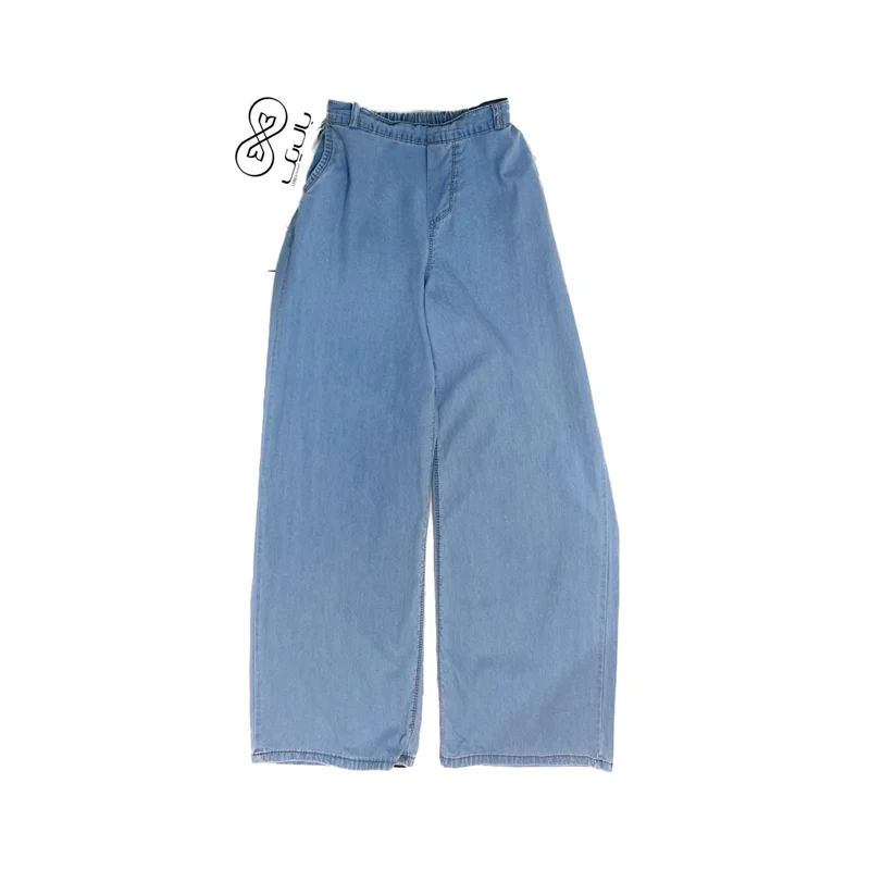 شلوار جین راسته زنانه کد va10 آبی روشن