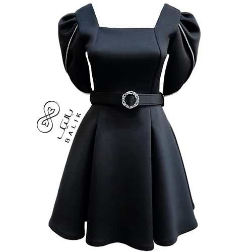 پیراهن عروسکی دخترانه مشکی  pre20