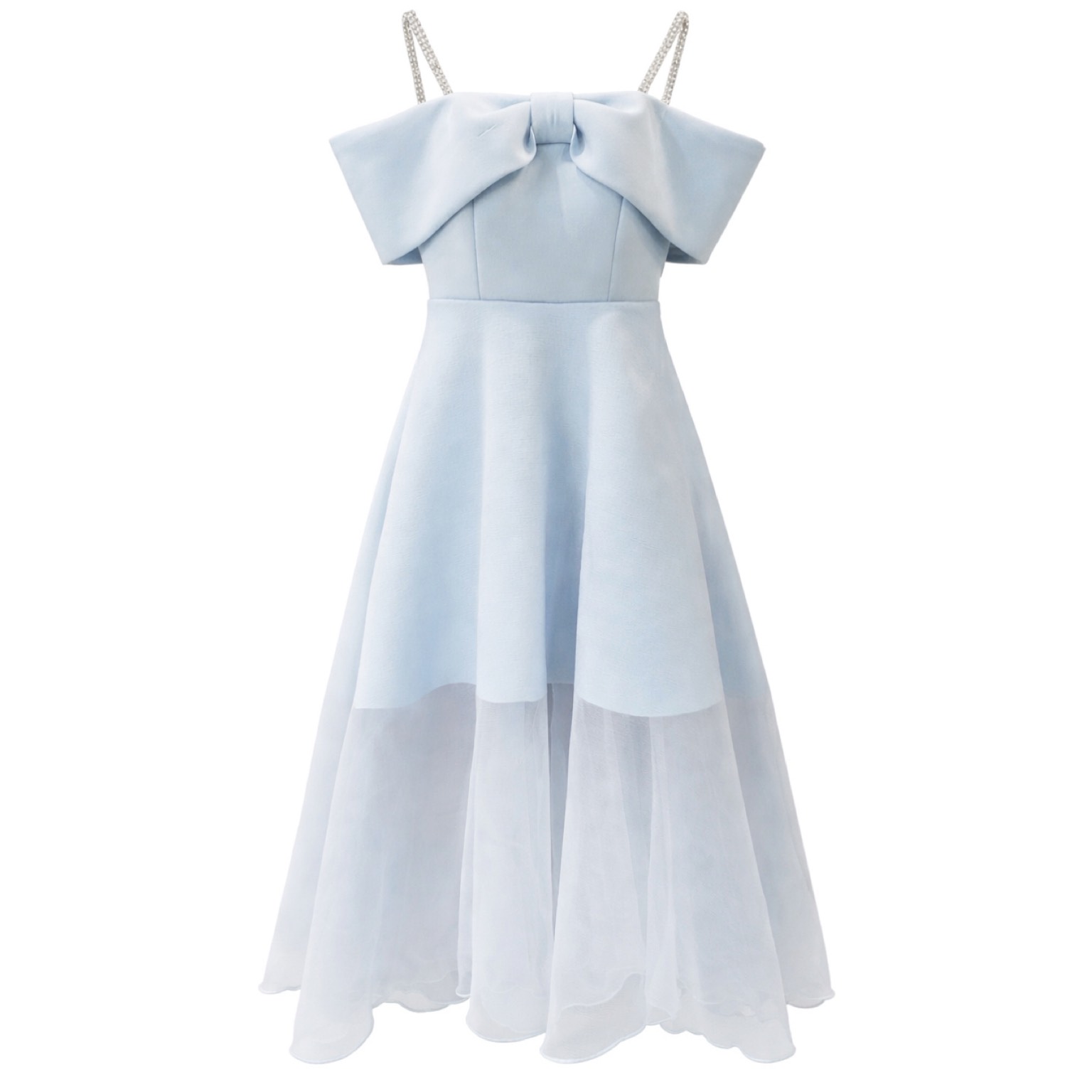 لباس مجلسی عروسکی بلند pre130 آبی