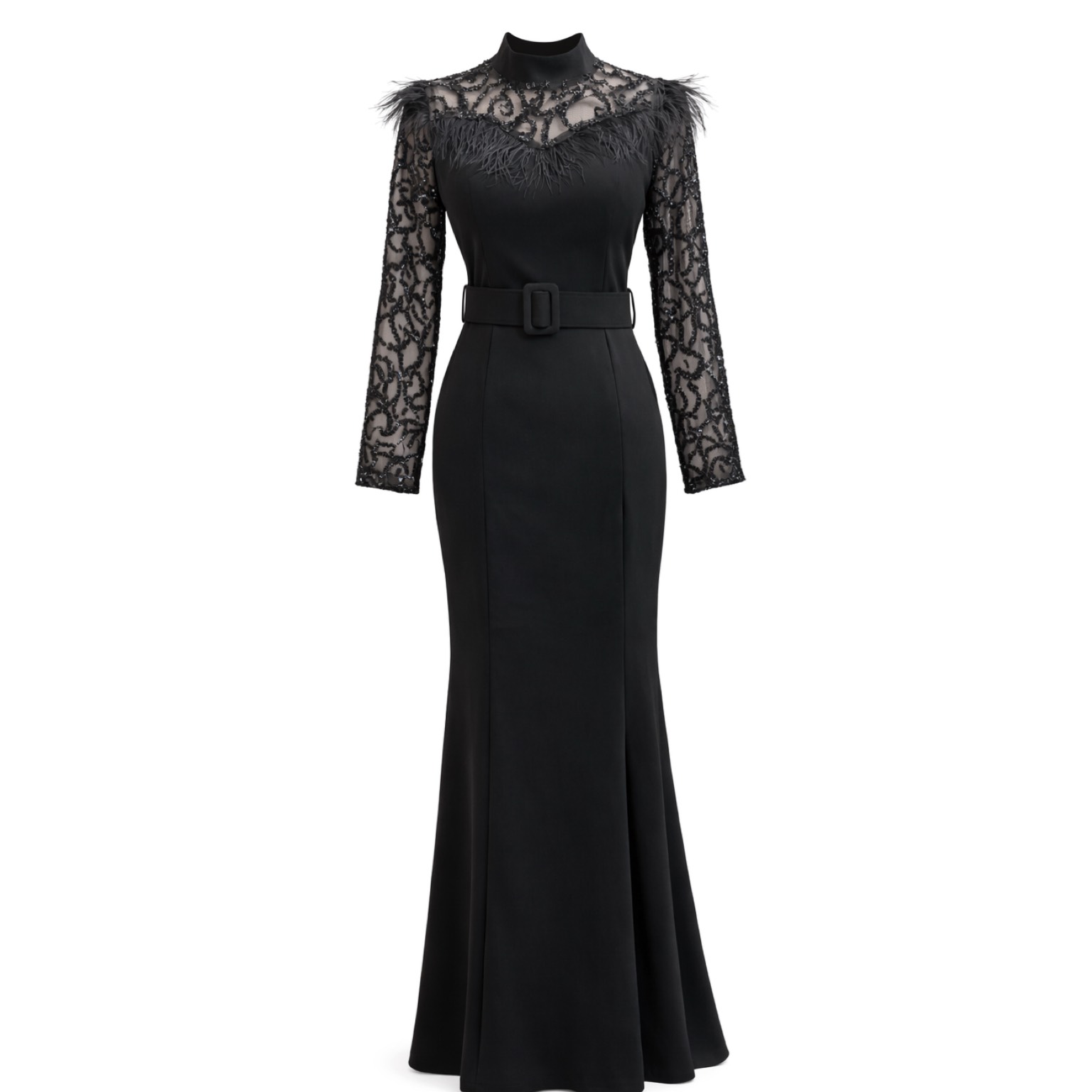 پیراهن ماکسی پوشیده دخترانه کد 233 پردار