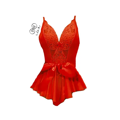 لباس خواب زنانه فانتری  کد 3144 قرمز