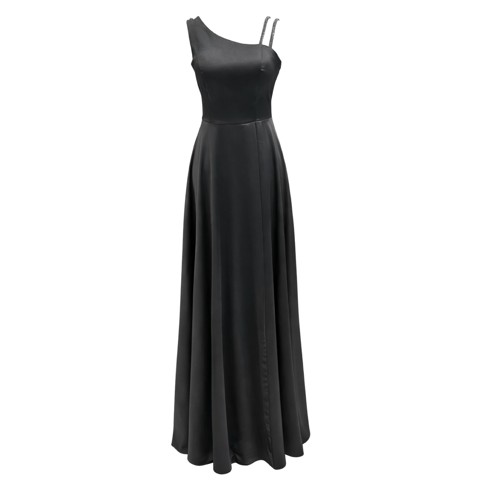 پیراهن ماکسی ساتن کد 762 بند نگینی