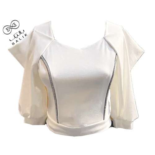 کراپ مجلسی کار شده کد ce260 سفید