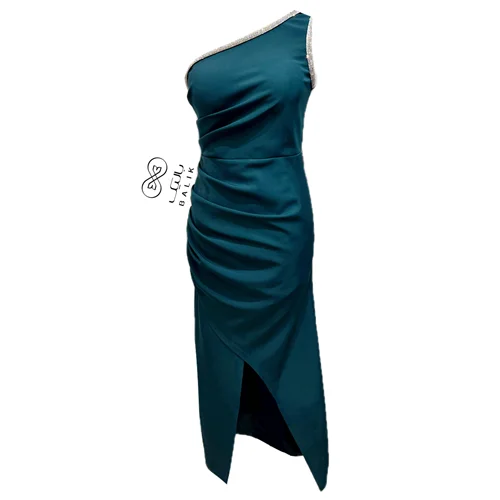 پیراهن میدی مجلسی کد 257 سبز