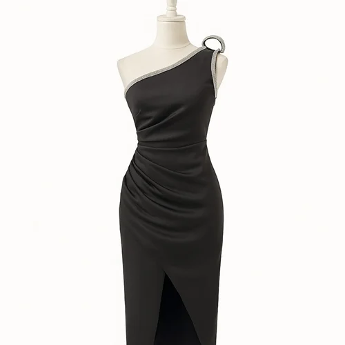 پیراهن میدی مجلسی کد 257 مشکی