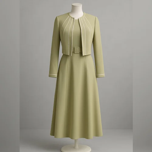 سارافن کت کار شده کد 131 سبز سدری