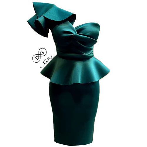 پیراهن عروسکی سبز کد ce210